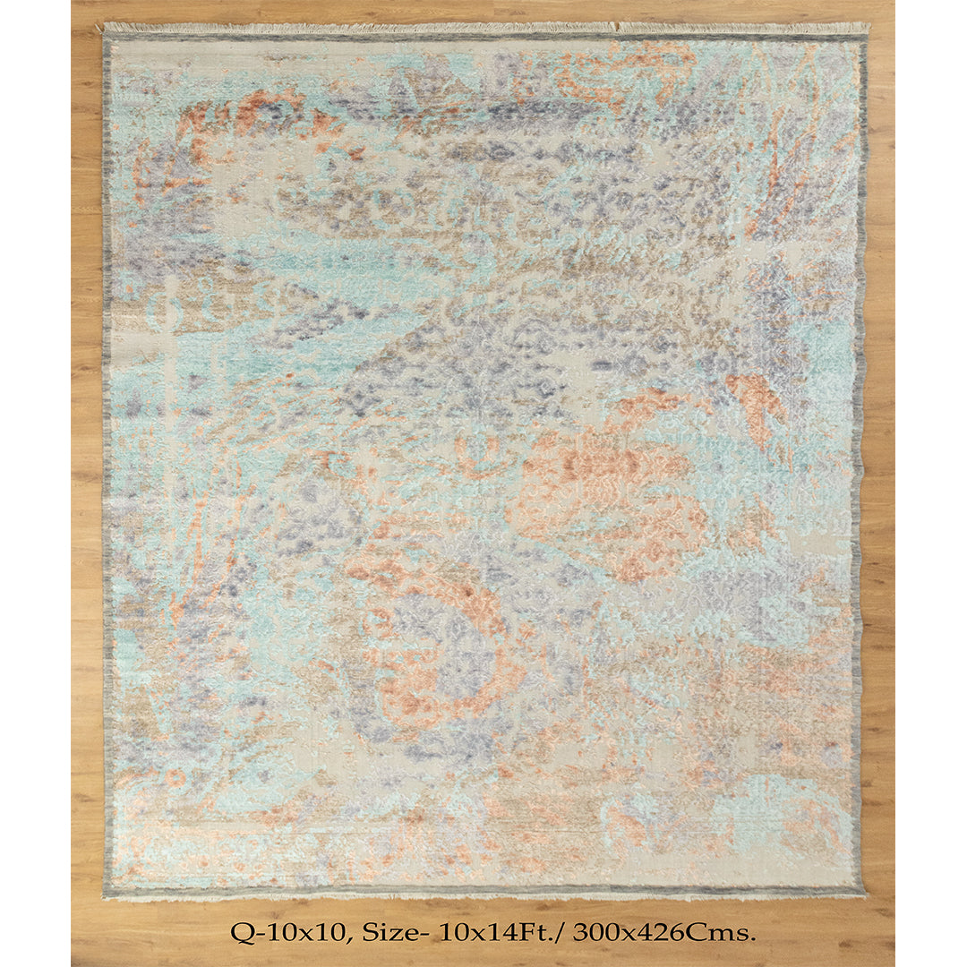 10x14 High-Low Colorful Modern Persian Style Floral Classic Rug for your living room | Shritija Rugs | Order Rug Online